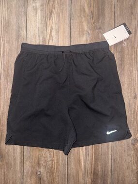 Nike Men’s Black Athletic Shorts with Reflective Swoosh